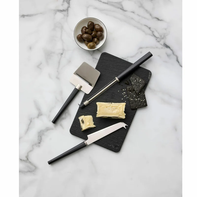 Rosti Käse-Set Emma Black 3-tlg., Käseschneider, PP-Kunststoff, Schwarz, 32544