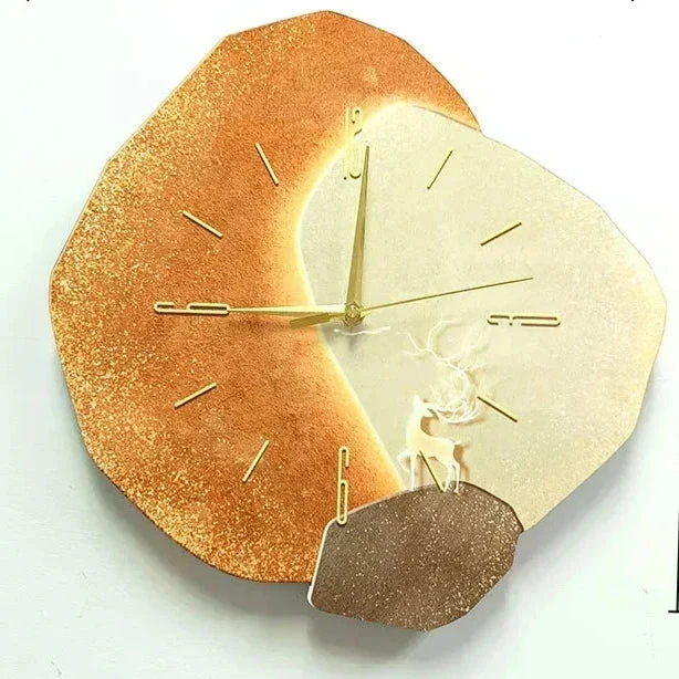 Horloge Murale Bois Moderne Silencieuse
