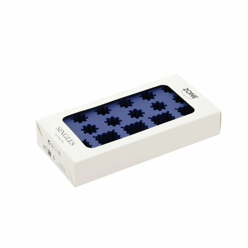 Zone Denmark Eiswürfelform Singles Indigo Blue, Silikon, Blau, 22 x 11 cm, 32232
