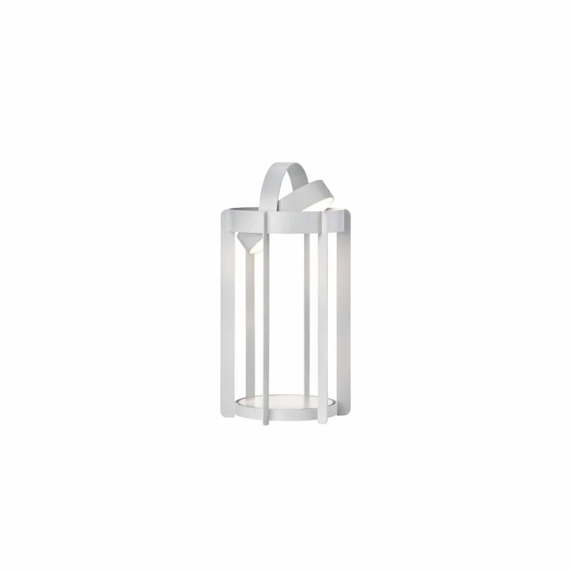 Zone Denmark LED-Laterne Firefly Soft Grey, Leuchte, Aluminium, Grau, 30 cm, 32314