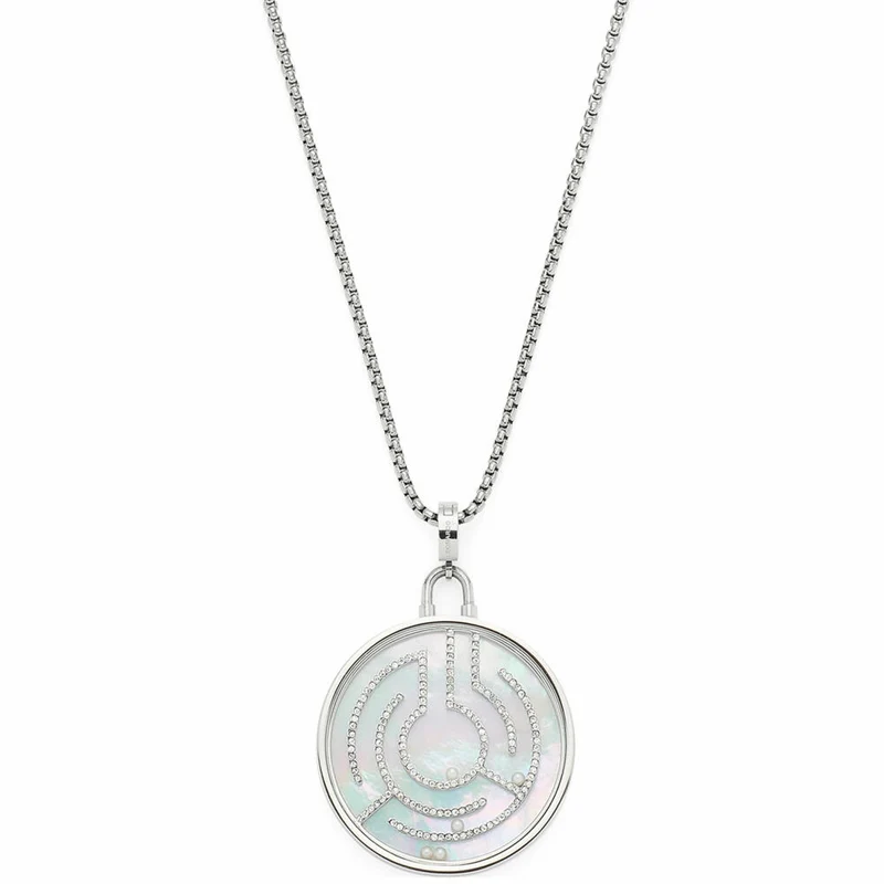 Leonardo Jewels Halskette 80 Joy, Kette, Schmuckkette, Modeschmuck, Edelstahl, Glasperlen, 024366