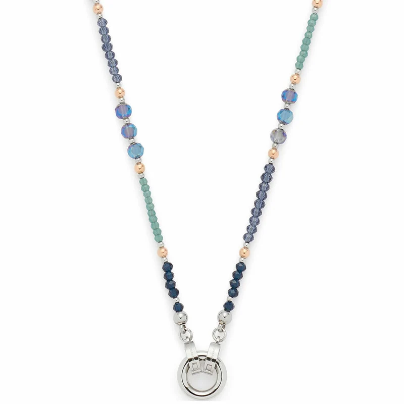 Leonardo Jewels Halskette 80 Natalina Clip&Mix, Kette, Schmuckkette, Modeschmuck, Edelstahl, Glasperlen, 024368