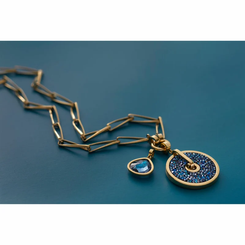 Leonardo Jewels Anhänger gold Blanca Clip&Mix, Schmuckanhänger, Kettenanhänger, Edelstahl IP gold, Zirkonia, 024371