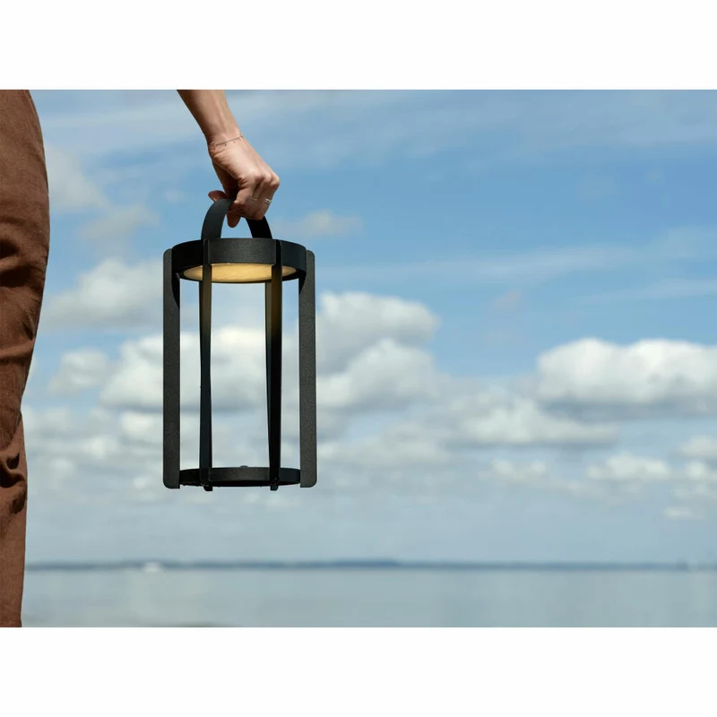 Zone Denmark LED-Laterne Firefly Black, Leuchte, Aluminium, Schwarz, 30 cm, 32315
