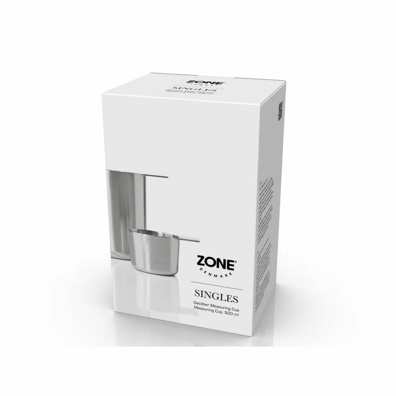 Zone Denmark Messbecher-Set 2-tlg., Edelstahl, Silberfarben, 100 + 500 ml, 32875