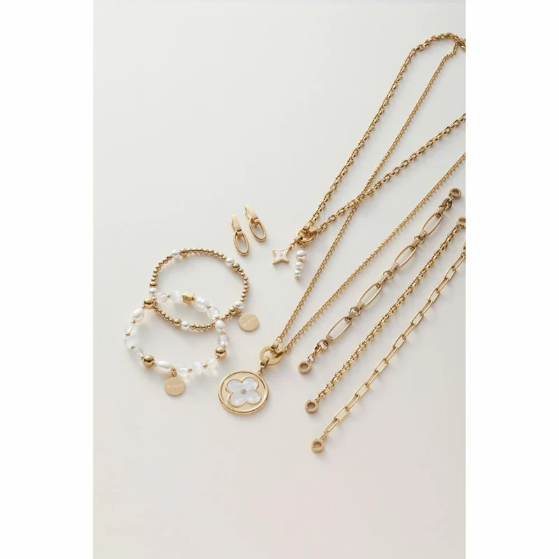 Leonardo Jewels Anhänger gold Boa Clip&Mix, Schmuckanhänger, Kettenanhänger, Edelstahl, Perle, 024424