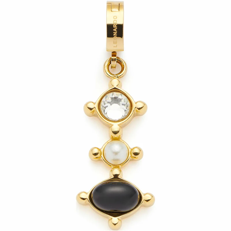 Leonardo Jewels Anhänger gold Adelia Clip&Mix, Schmuckanhänger, Kettenanhänger, Edelstahl IP gold, Zirkonia, Glasp., 024427