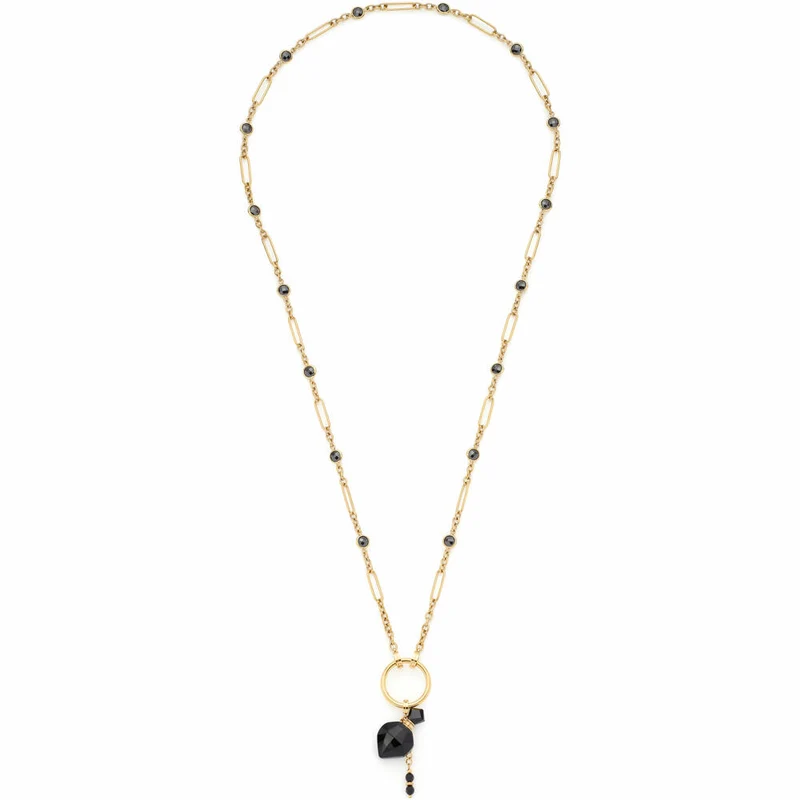 Leonardo Jewels Halskette 80 gold Delica Clip&Mix, Kette, Schmuckkette, Modeschmuck, Edelstahl IP gold, Glasperlen, 024439