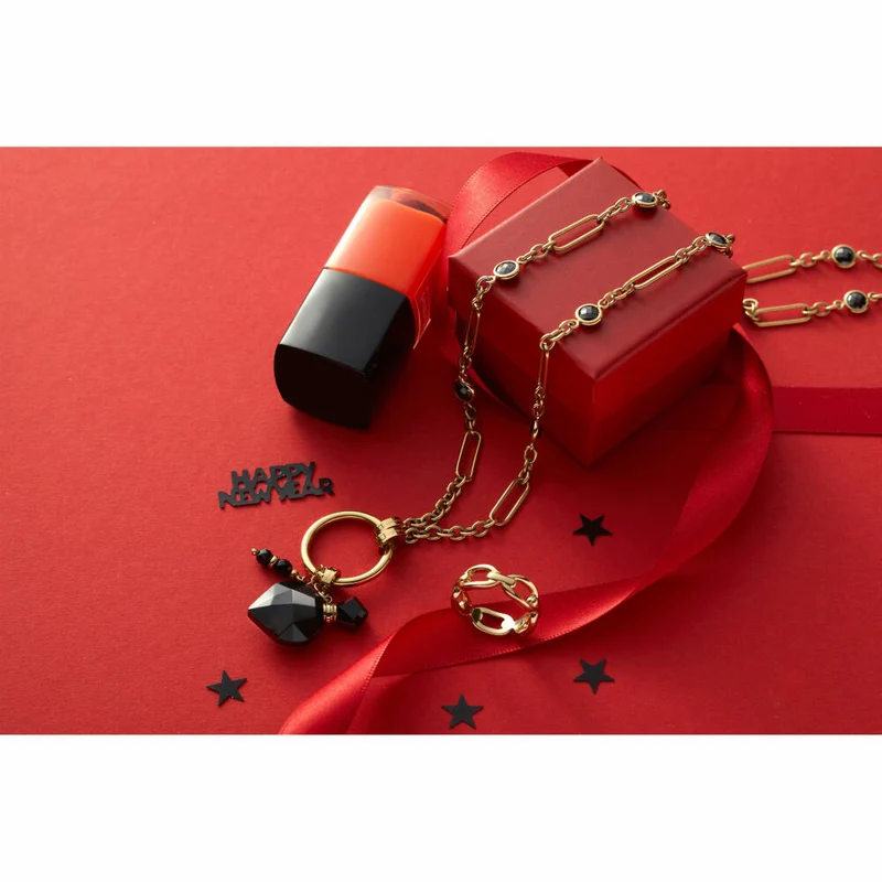 Leonardo Jewels Halskette 80 gold Delica Clip&Mix, Kette, Schmuckkette, Modeschmuck, Edelstahl IP gold, Glasperlen, 024439
