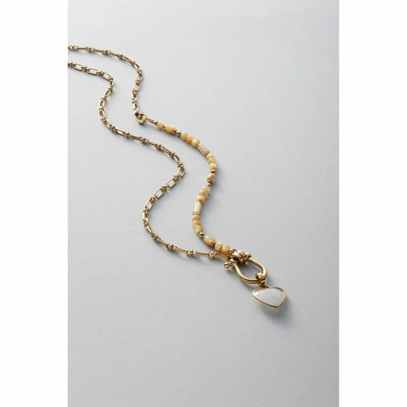 Leonardo Jewels Set Halskette 50 gold Kareen Clip&Mix, Kette, Schmuckkette, Modeschmuck, Edelstahl IP gold, Glasperlen, 024441