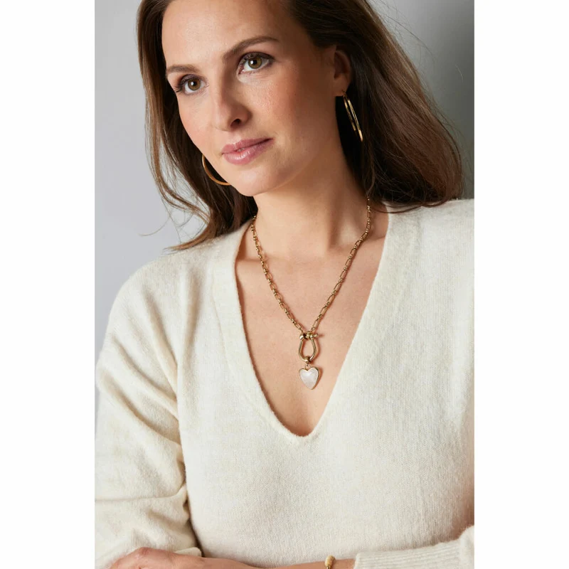 Leonardo Jewels Set Halskette 50 gold Kareen Clip&Mix, Kette, Schmuckkette, Modeschmuck, Edelstahl IP gold, Glasperlen, 024441