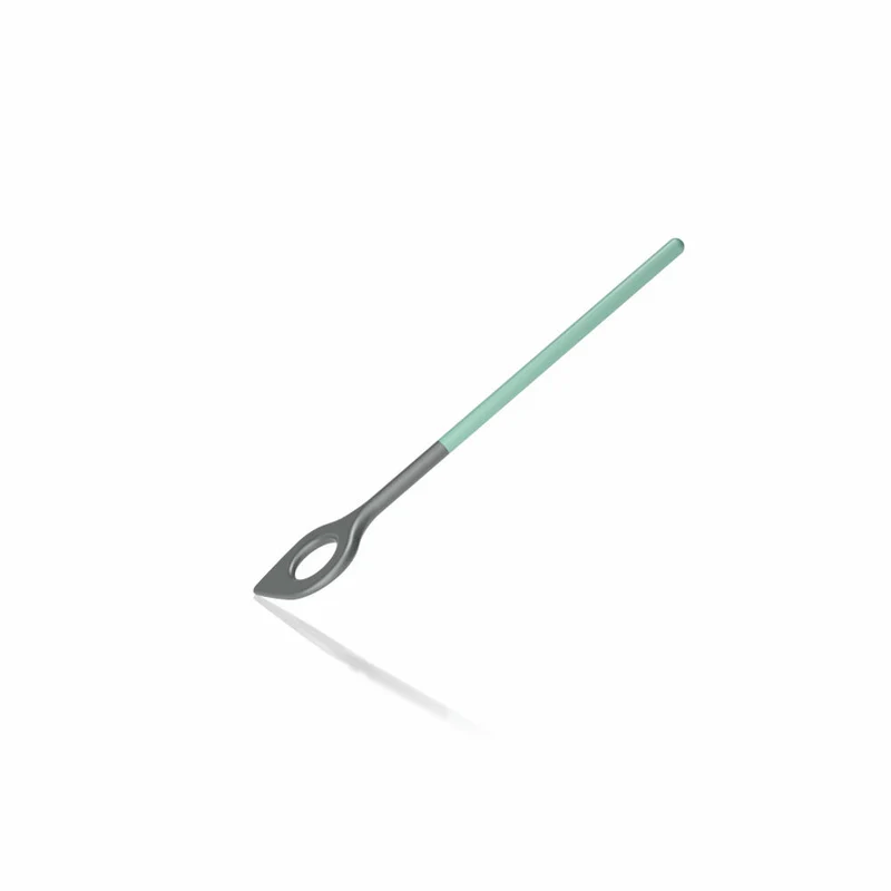 Rosti Kochlöffel mit Loch New Optima Nordic Green, Küchenhelfer, Nylon, Grün, 31 cm, 32153