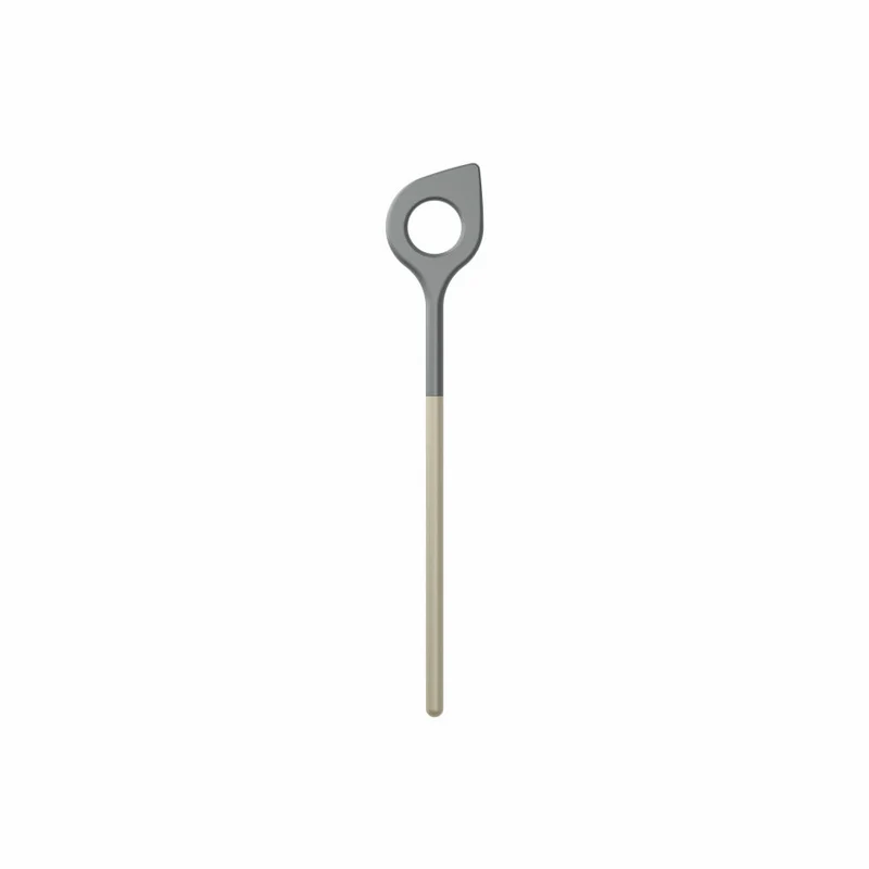 Rosti Kochlöffel mit Loch New Optima Humus, Küchenhelfer, Nylon, Braun, 31 cm, 32154