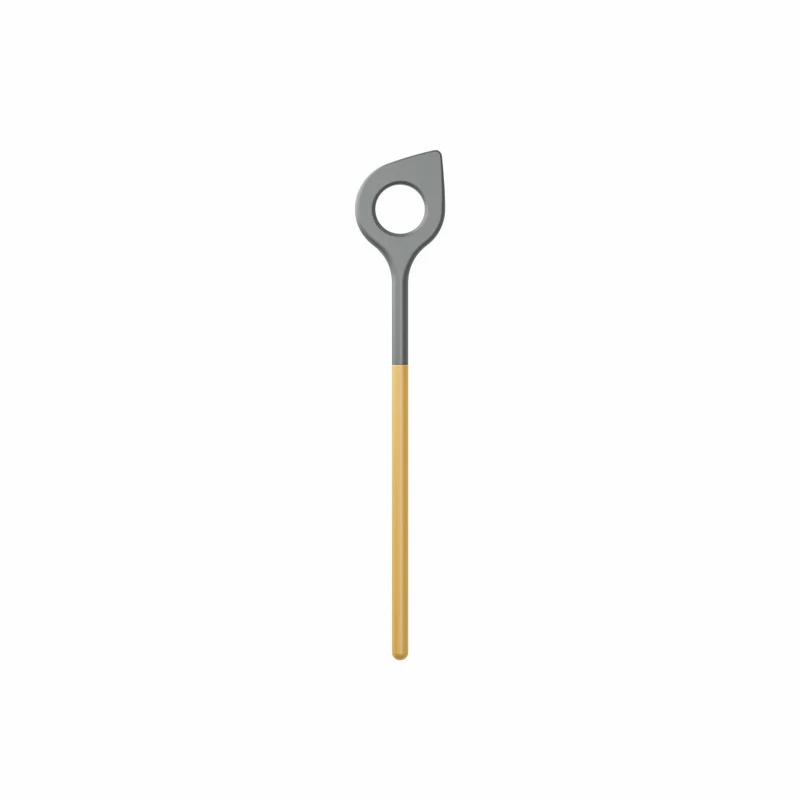 Rosti Kochlöffel mit Loch New Optima Curry, Küchenhelfer, Nylon, Gelb, 31 cm, 32155