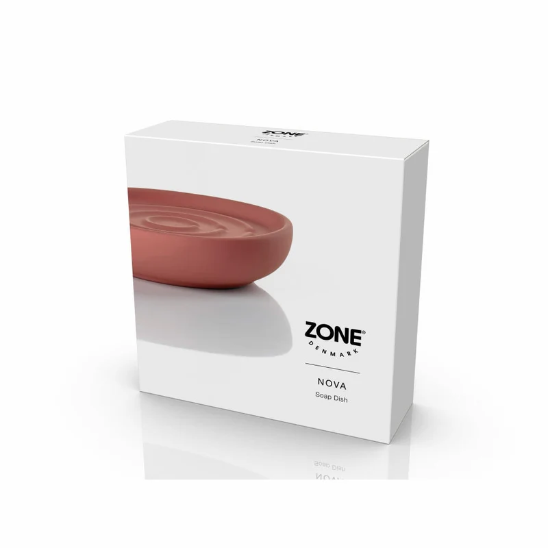 Zone Denmark Seifenschale Nova Peach Red, Seifenablage, Porzellan, Rot, 11 cm, 33296