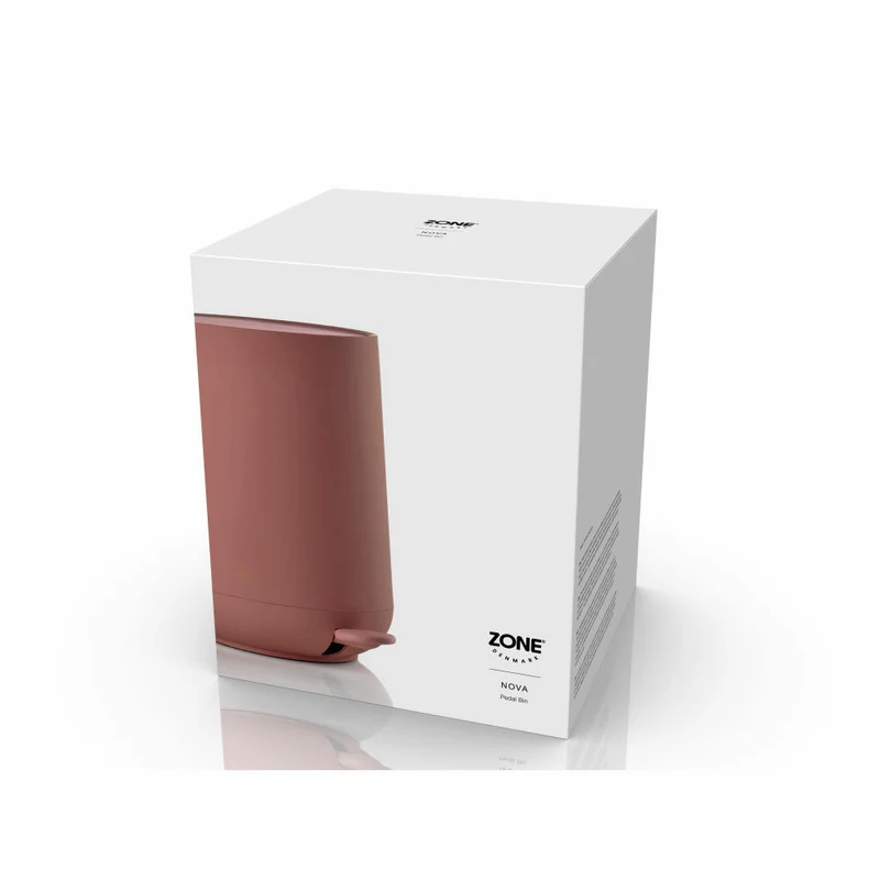 Zone Denmark Pedaleimer Nova Peach Red, Abfalleimer, Mülleimer, ABS, Rot, 5 L, 33299