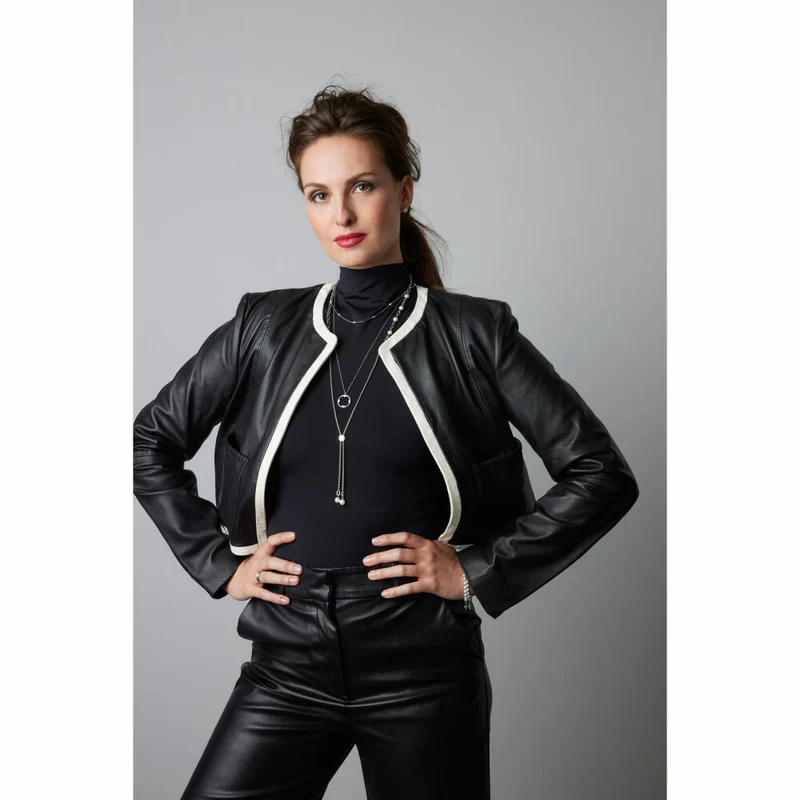 Leonardo Jewels Halskette 42 Navina CIAO, Kette, Schmuckkette, Modeschmuck, Edelstahl, Glasperlen, 024452