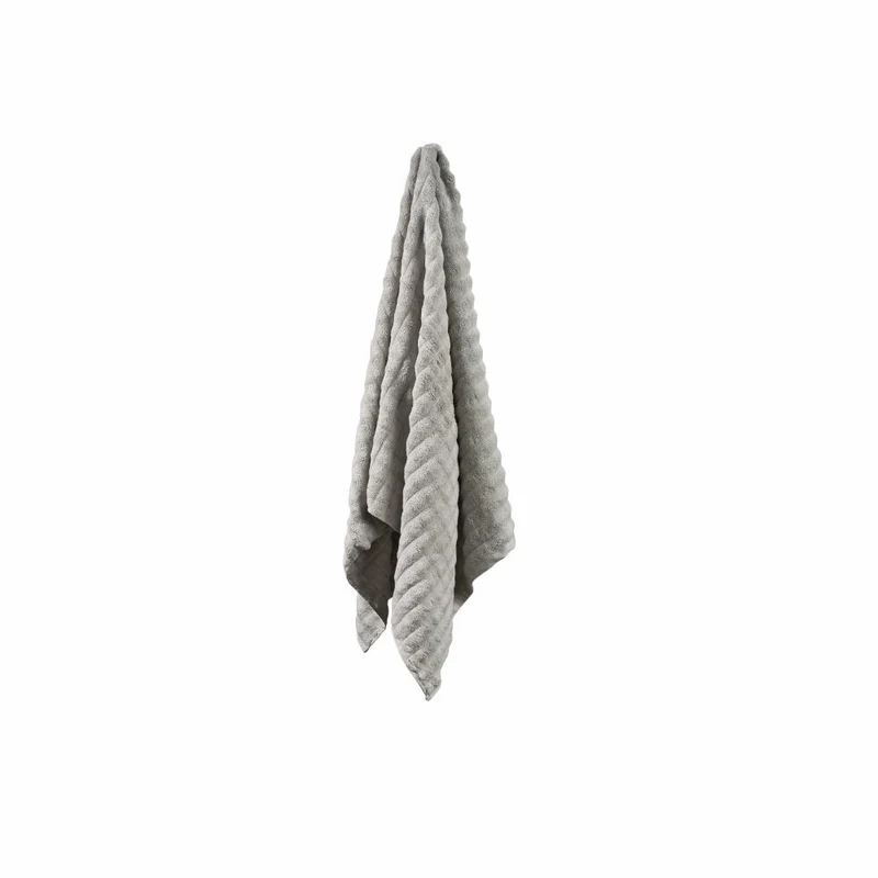 Zone Denmark Badehandtuch Inu Soft Grey, 100% Baumwolle, Grau, 70 x 140 cm, 29545