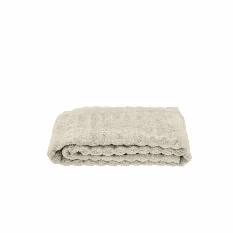 Zone Denmark Badehandtuch Inu Sand, 100% Baumwolle, Natur, 70 x 140 cm, 29546