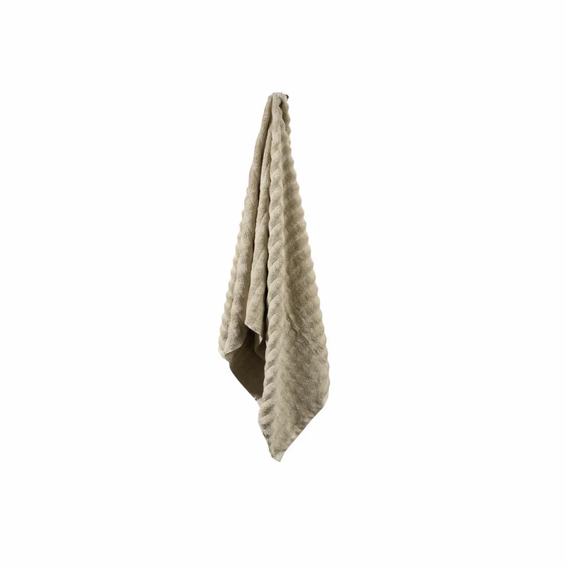 Zone Denmark Badehandtuch Inu Sand, 100% Baumwolle, Natur, 70 x 140 cm, 29546