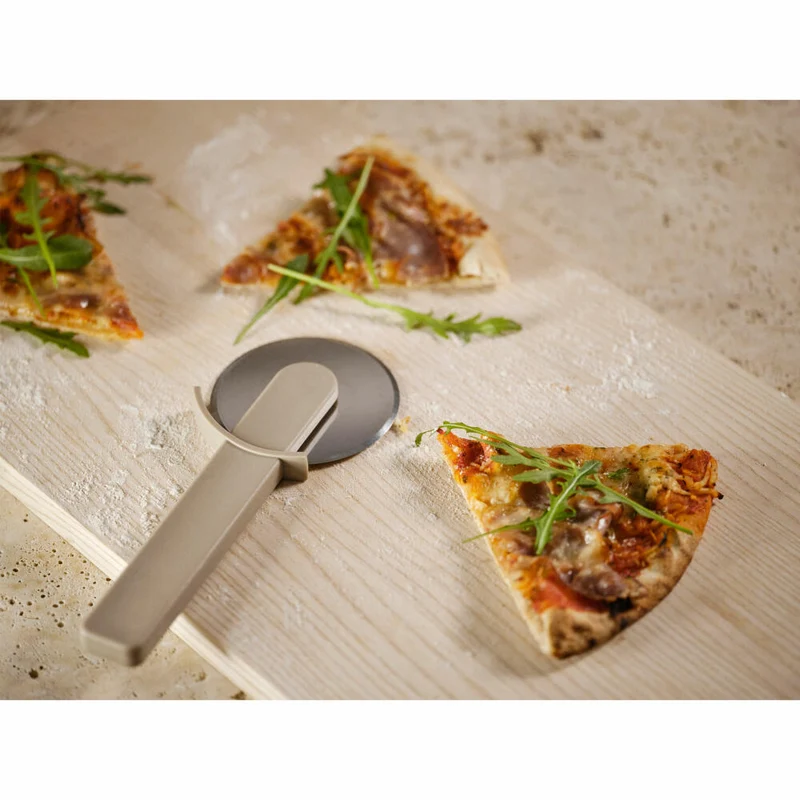 Zone Denmark Pizzarad Singles Soft Taupe, PP-Kunststoff, Edelstahl, Braun, 20 cm, 29618