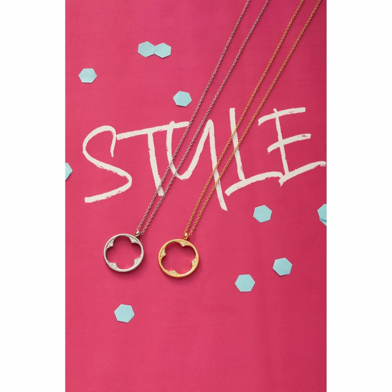 Leonardo Jewels Halskette 60 Campagnola CIAO, Kette, Schmuckkette, Modeschmuck, Edelstahl, Glassteine, 024460