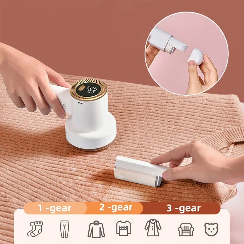 2in1 Digital Electric Fabric Lint Remover