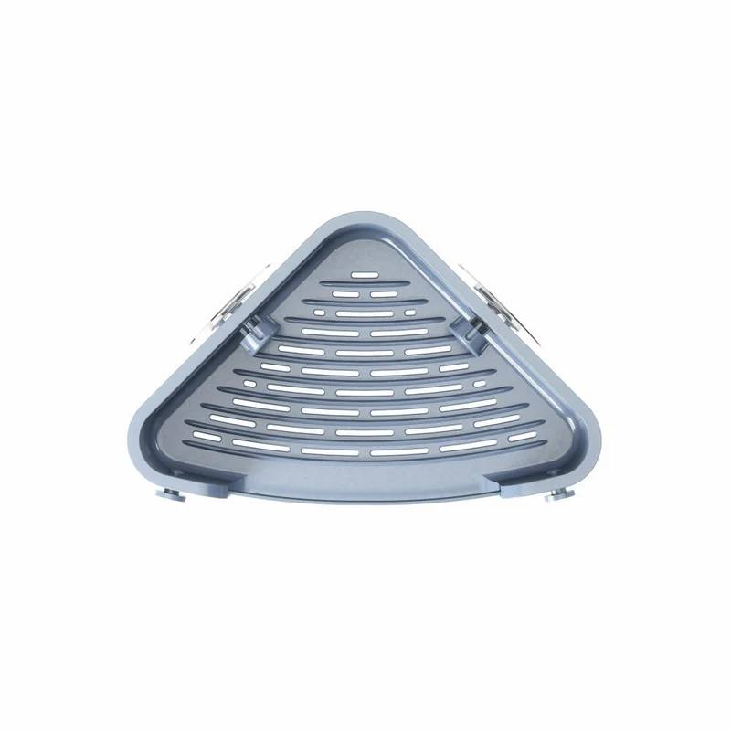 Umbra Eckduschablage Flex zum Kleben, Duschregal, Kunststoff, Schieferblau, 1021299-1050