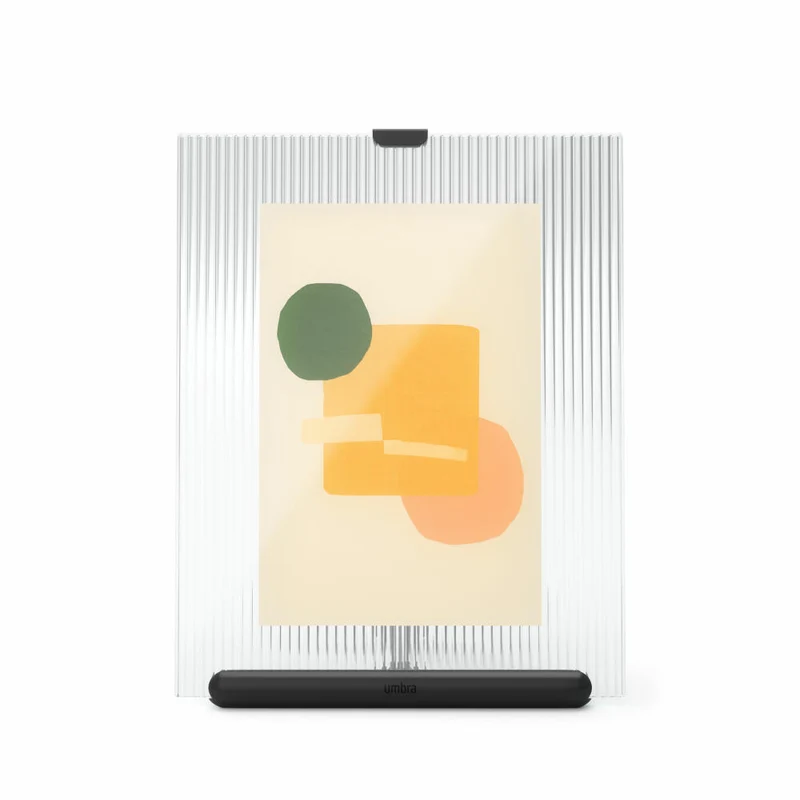 Umbra Bilderrahmen Flute, Fotorahmen, Zink, Glas, Schwarz, 10x15 oder 13x18 cm, 1021416-040