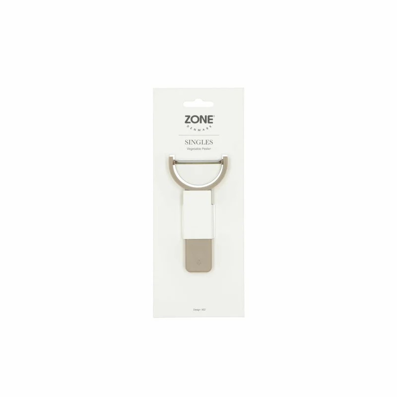 Zone Denmark Gemüseschäler Singles Soft Taupe, PP-Kunststoff, Edelstahl, Braun, 29622