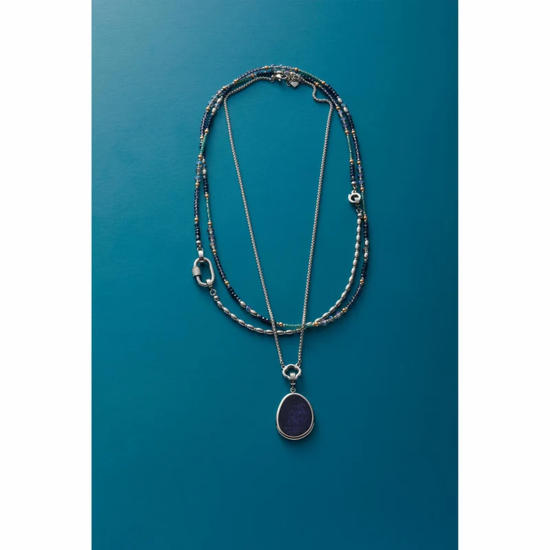 Leonardo Jewels Anhänger Prilla Clip&Mix, Schmuckanhänger, Kettenanhänger, Edelstahl, Sodalithstein, 024557
