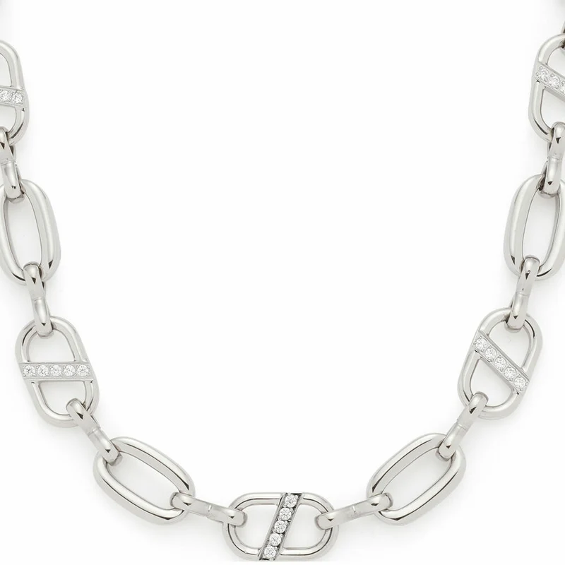Leonardo Jewels Halskette 45 Narea, Kette, Schmuckkette, Modeschmuck, Edelstahl, Zirkonia, 024276