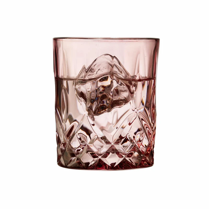 Lyngby Glas Whiskyglas Sorrento 4er Set, Tumbler, Glas, Pink, 320 ml, 31479