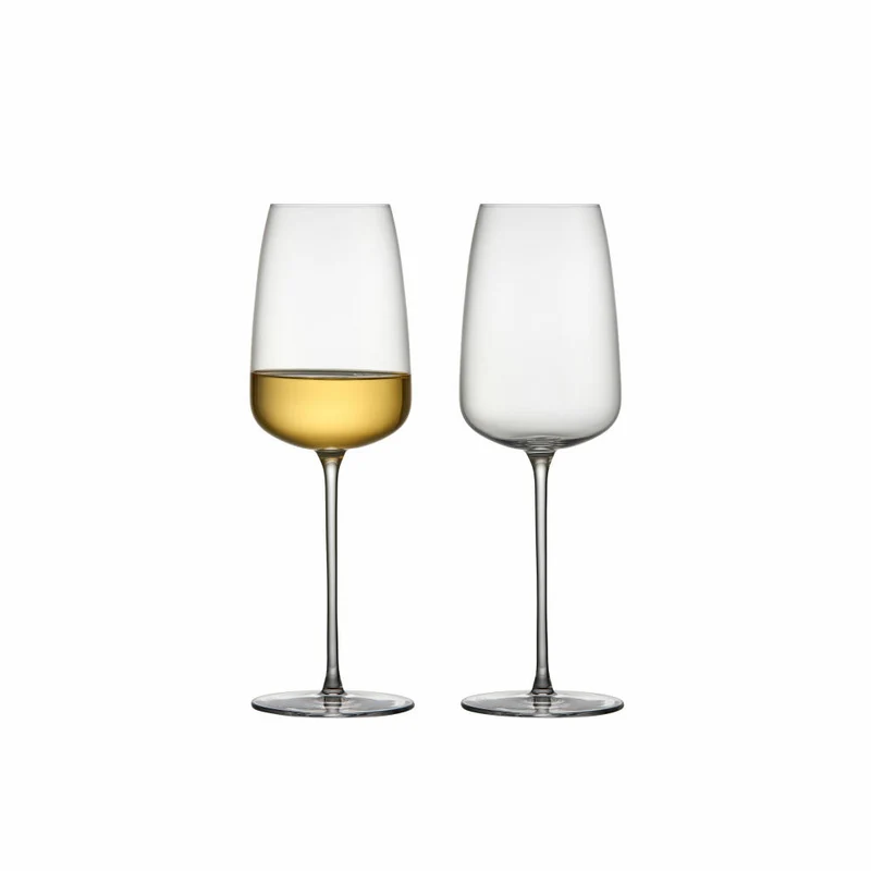 Lyngby Glas Weißweinglas Veneto 2er Set, Weingläser, Glas, Transparent, 480 ml, 31513