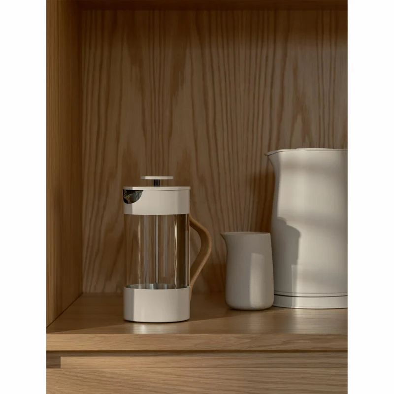 Stelton Pressfilterkanne Emma, Edelstahl, Glas, Kunststoff, Sand, 1 L, X-239