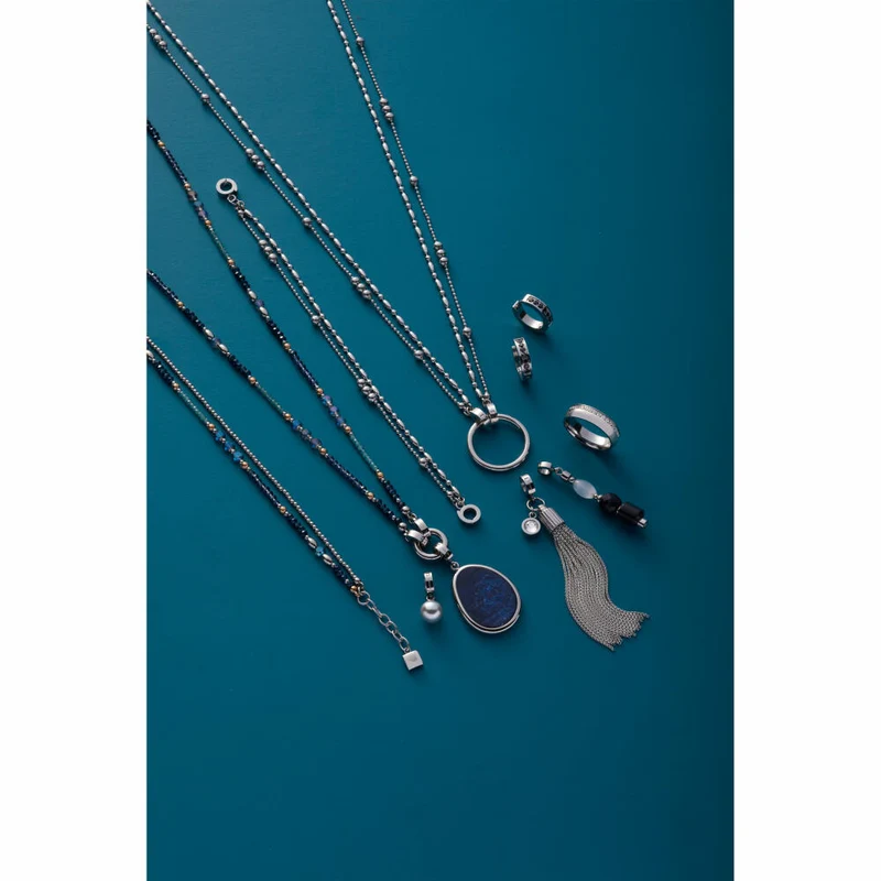 Leonardo Jewels Creole Inka nero, Kreole, Ohrring, Ohrhänger, Ohrschmuck, Schmuck, Edelstahl IP, Zirkonia, 024306