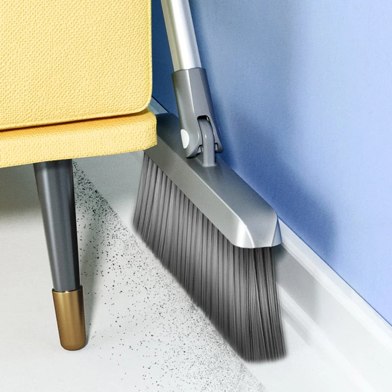 Creative Self-Cleaning Foldable Dustpan Broom