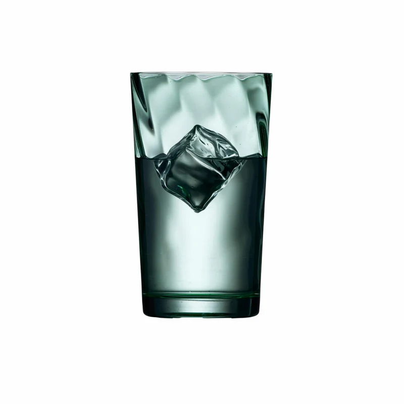 Lyngby Glas Highball-Glas Vienna 4er Set, Longdrinkgläser, Glas, Grün, 450 ml, 31721