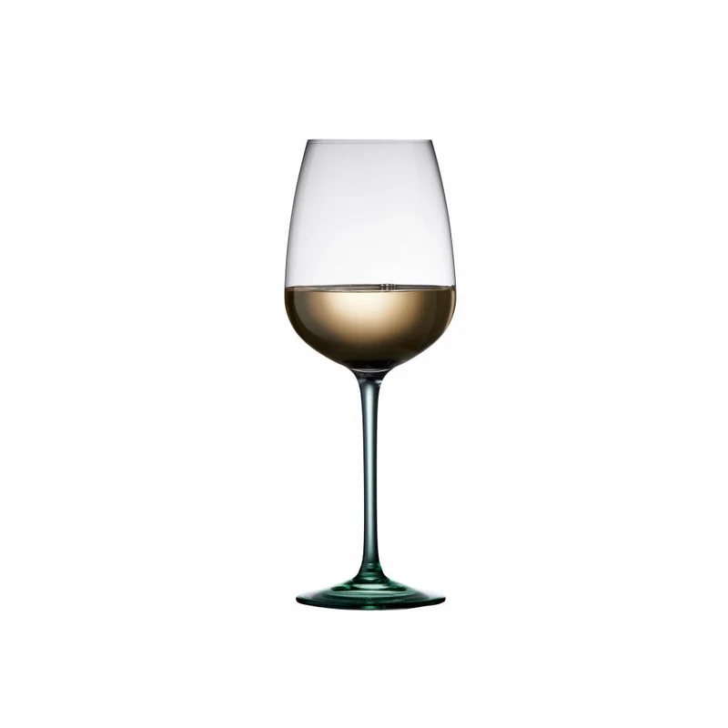 Lyngby Glas Weinglas Vienna 4er Set, Stielgläser, Glas, Grün, 530 ml, 31727