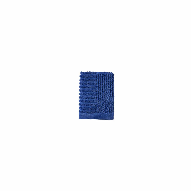 Zone Denmark Waschlappen Classic Indigo Blue, 100% Baumwolle, Blau, 30 x 30 cm, 31573