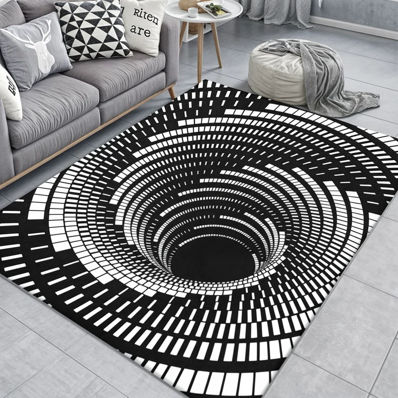 Tapis Illusion Géométrique - Déco Maison Moderne