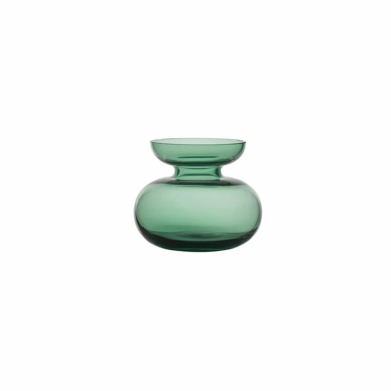 Zone Denmark Vase Inu Moss Green, Blumenvase, Dekovase, Glas, Grün, 11 x 9 cm, 31498