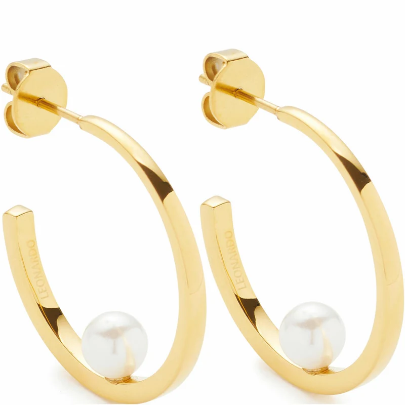 Leonardo Jewels Ohrstecker gold Lucinda, Ohrring, Ohrschmuck, Schmuck, Edelstahl IP gold, Perlen , 024332