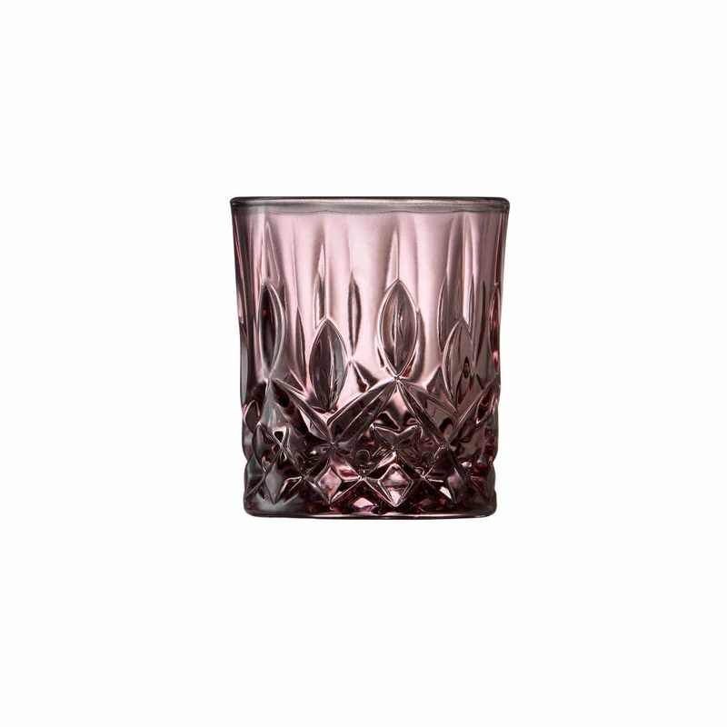 Lyngby Glas Messglas Sorrento 4er Set, Messbecher, Glas, Pink, 40 ml, 32014