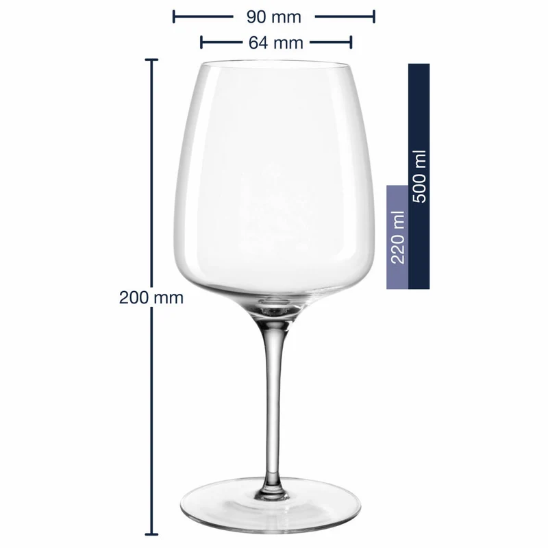 Leonardo Rotweinglas Cesti, Weinglas, Rotwein Glas, Kristallglas, 500 ml, 061967