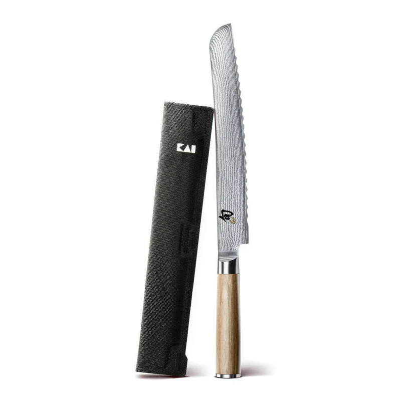 Kai Shun Classic White Set, 2-tlg., Brotmesser, Messer, Blade Guard Klingenschutz, DM0705W-W24
