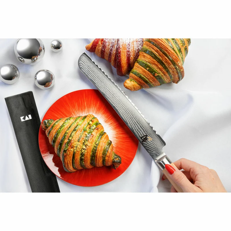 Kai Shun Classic White Set, 2-tlg., Brotmesser, Messer, Blade Guard Klingenschutz, DM0705W-W24