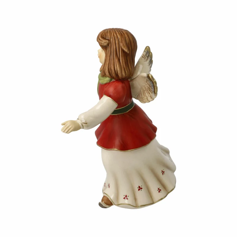Goebel Engel Auf dem Eis, Dekofigur, Steingut, Bunt, 15.5 cm, 66704591