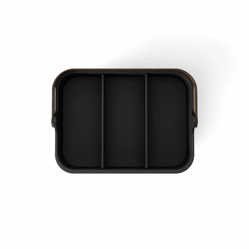 Umbra Organizer Bellwood, mit entnehmbaren Trennwänden, ABS, Holz, Schwarz, Walnuss, 37 x 27 x 25 cm, 1019942-048