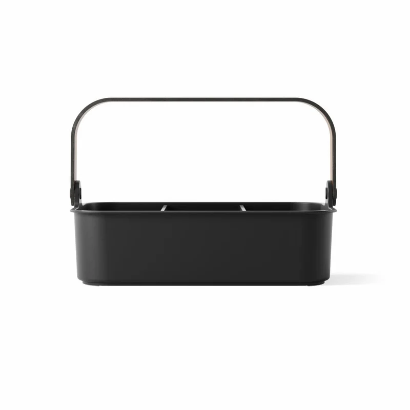 Umbra Organizer Bellwood, mit entnehmbaren Trennwänden, ABS, Holz, Schwarz, Walnuss, 37 x 27 x 25 cm, 1019942-048